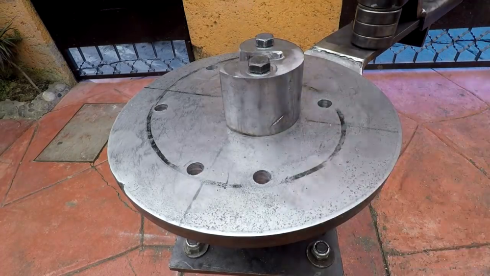 процесс изготовления самодельного станка для гибки металла шаг 44